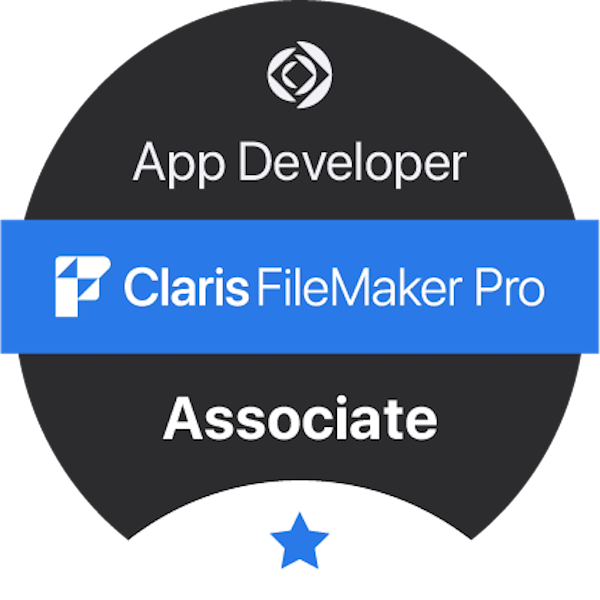 App Developer for Claris FileMaker Pro Associate